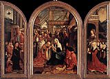 Triptych Canvas Paintings - Triptych of the Adoration of the Magi